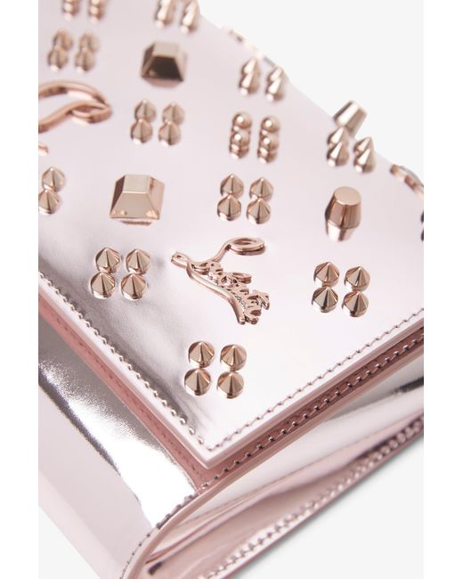 Christian Louboutin Pink Paloma Metallic Loubinthesky Clutch