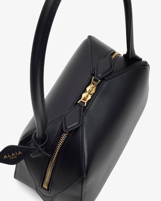Alaïa Le Bouledogue Small Black Leather Bag