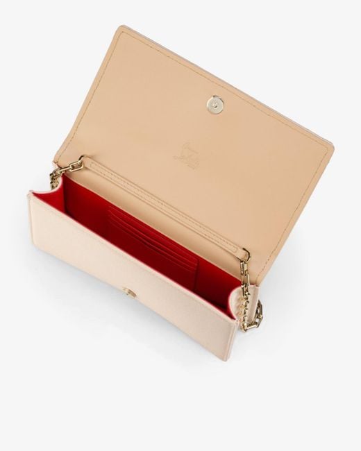 Christian Louboutin Natural Bettina Crepe Satin Light Blush Clutch