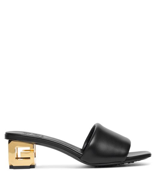 Givenchy G Cube 45 Black Mule Sandals