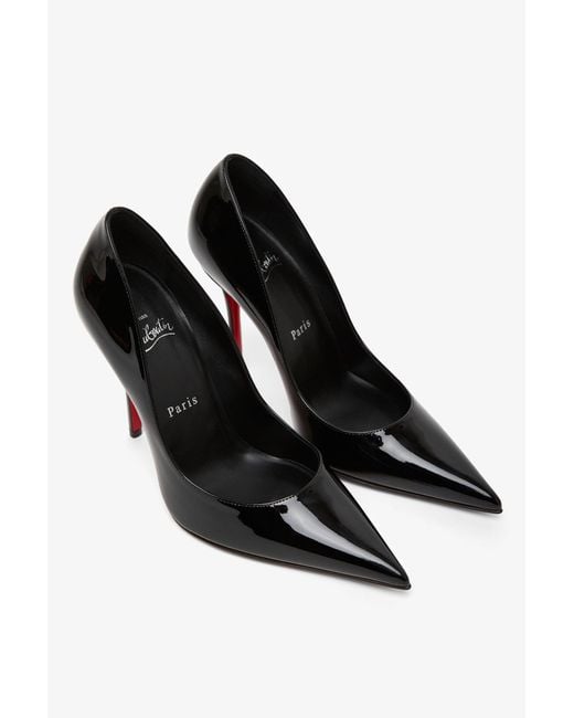 Christian Louboutin Miss Z 100 Black Patent Pumps