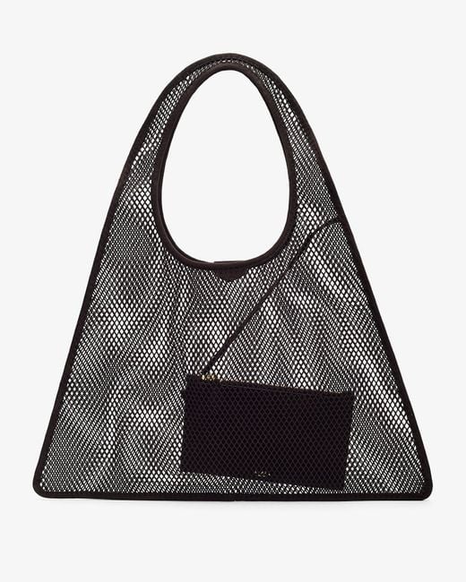 Alaïa Black One Piece Hobo Brown Bag