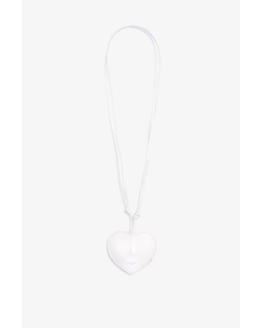 Alaïa Le Coeur Cloche White Leather