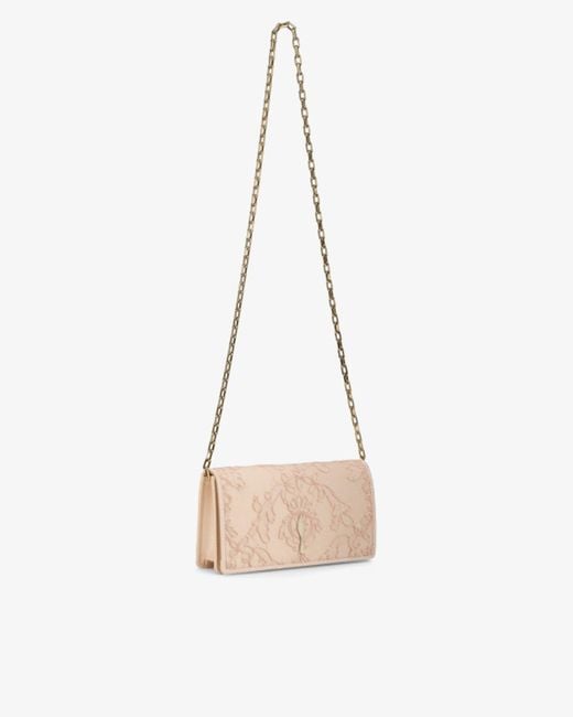 Christian Louboutin Natural Bettina Crepe Satin Light Blush Clutch