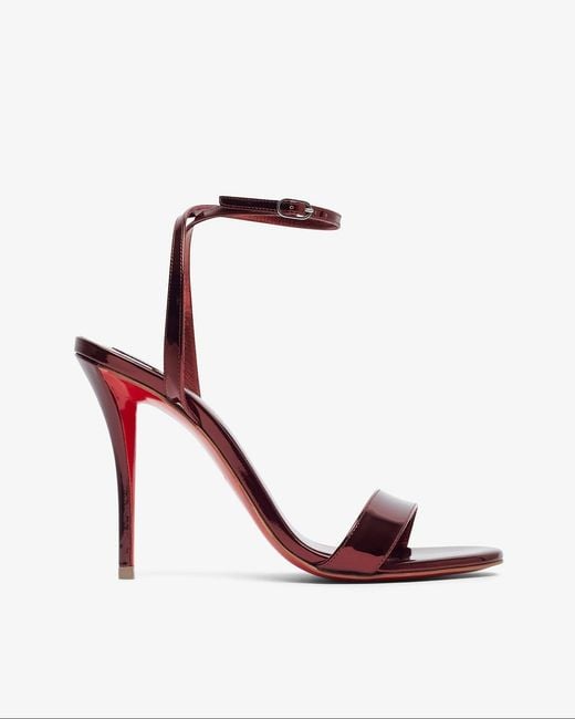 Christian Louboutin Multicolor Miss Z 100 Red Metallic Sandals
