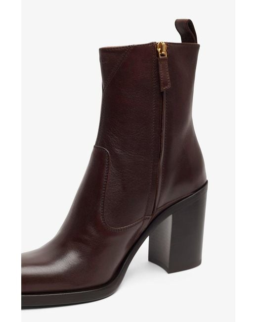 Chloé Phoenix Dark Brown Leather Boots