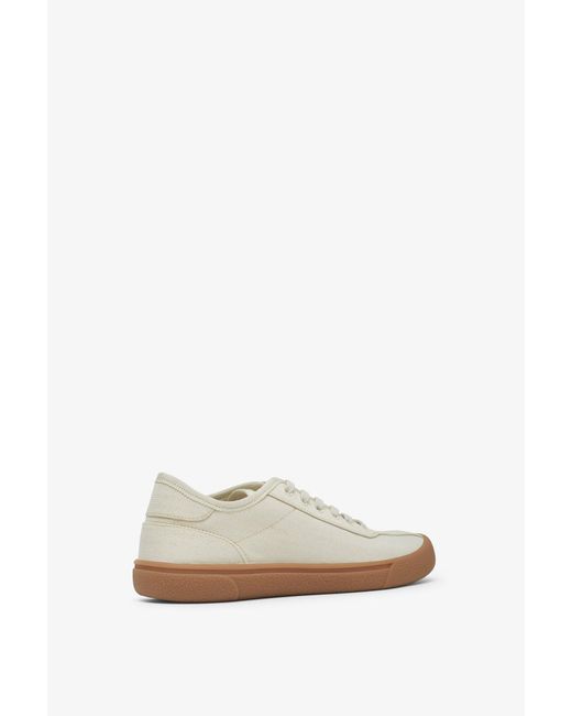 The Row White Canvas Sneakers