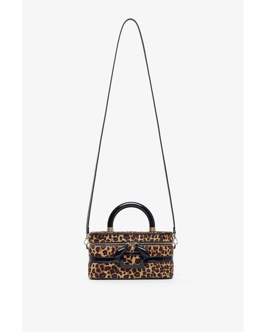 Roger Vivier Multicolor Belle Vivier Vanity Leopard Mini Bag