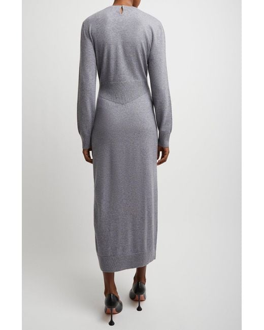 Givenchy Gray Open Back Long Dress