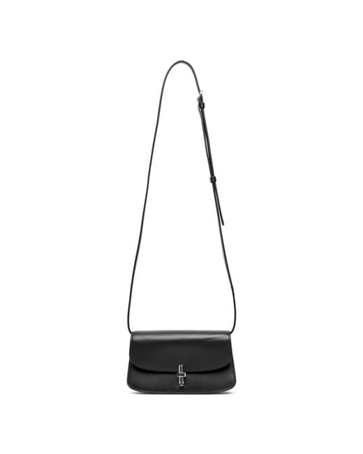 The Row E/w Sofia Black Box Calf Bag