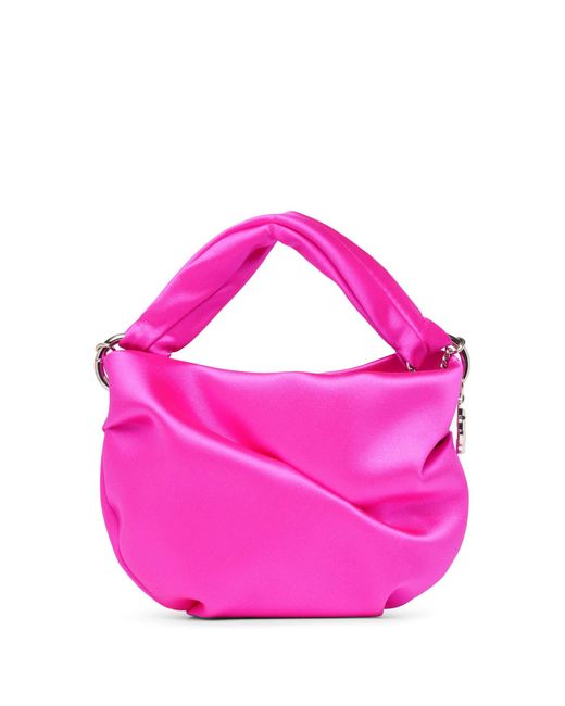 Jimmy Choo Bonny Pink Satin Bag Lyst