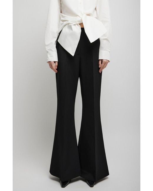 Givenchy Black Flaired Smoking Pants