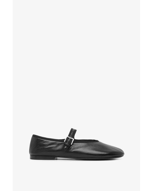 The Row White Boheme Mj Black Flats