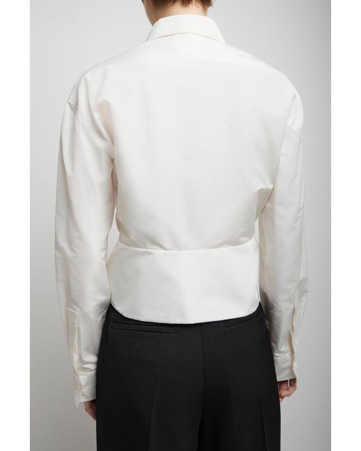 Givenchy White Wrap Bow Shirt