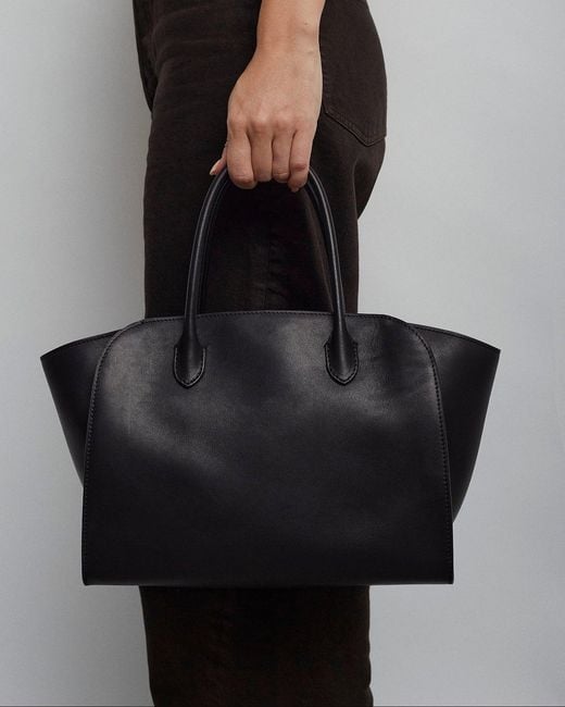 The Row Marlo 12 Black Leather Bag