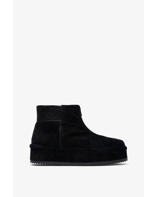 Phoebe Philo Black Bumper Booties