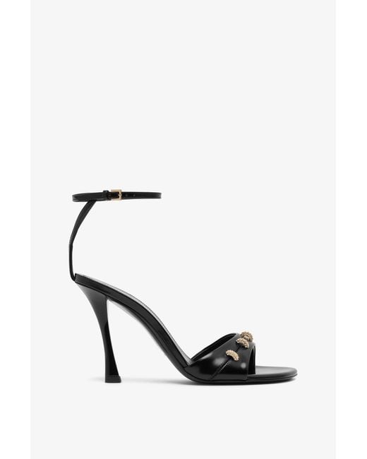 Givenchy Stitch 95 Black Sandals