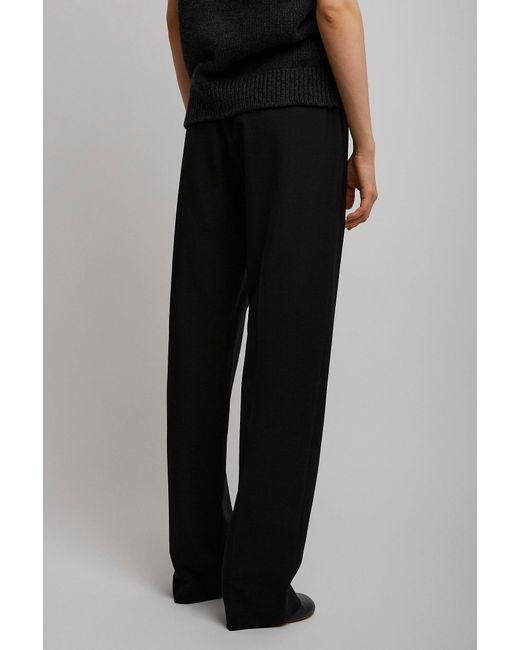 The Row Hiram Black Wool Pants