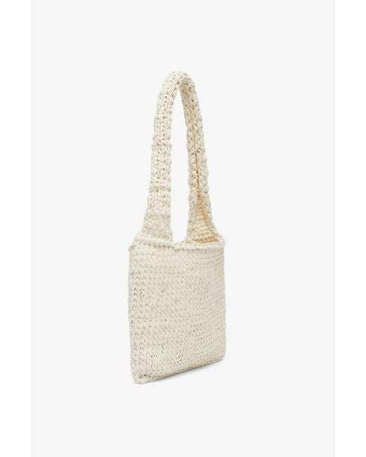 The Row White Didion Ivory Shoulder Bag