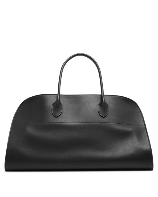 The Row Ew Margaux Black Leather Bag