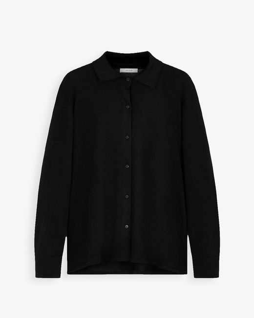 The Row Black Ocari Cashmere Cardigan Top