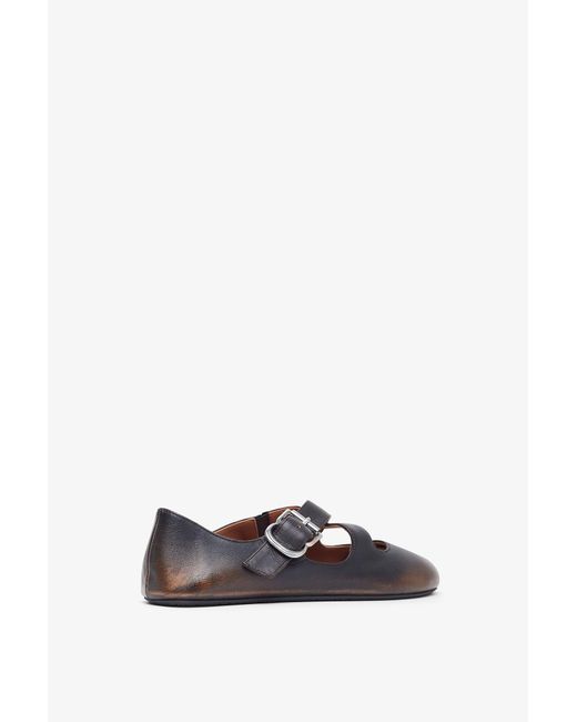 Alaïa White Criss Cross Ballet Flats