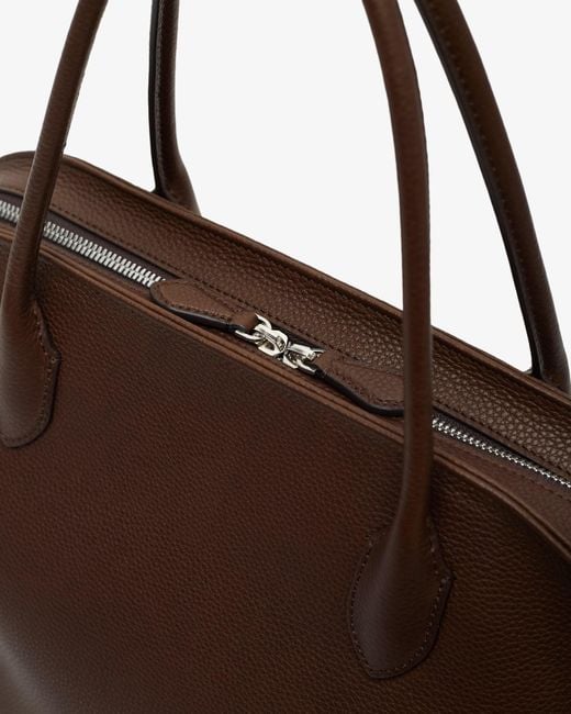 The Row Agnes 15 Dark Brown Bag