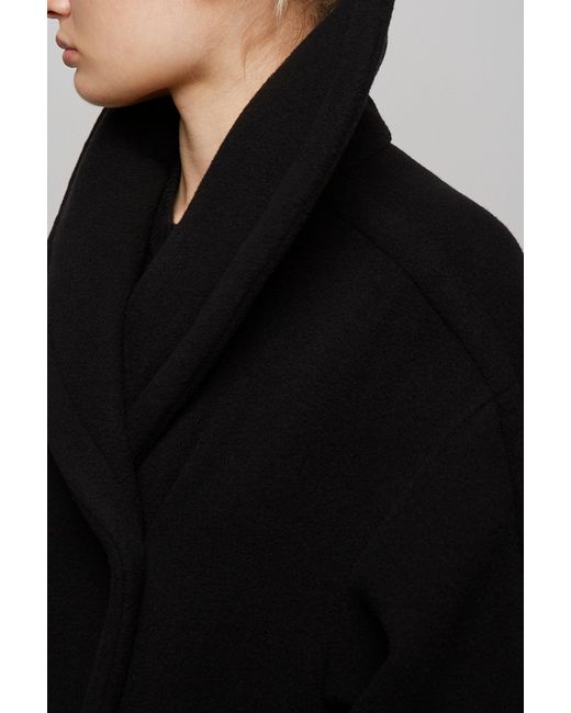 The Row Regino Black Wool Coat