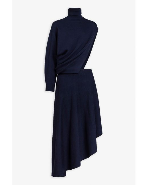 Alaïa Midnight Blue Cut-out Knit Dress
