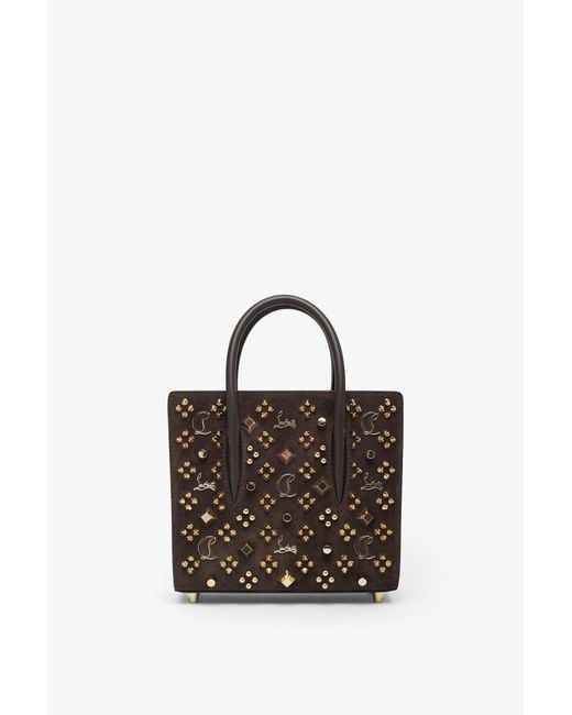 Christian Louboutin Multicolor Paloma S Mini Brown Bag