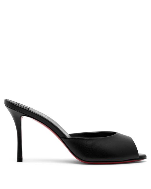 Christian Louboutin Me Dolly 85 Black Leather Mules