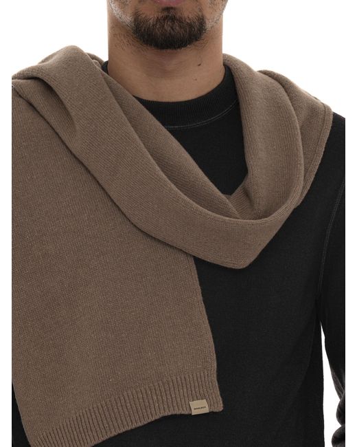 Set Sciarpa e Cappello di Woolrich in Black da Uomo