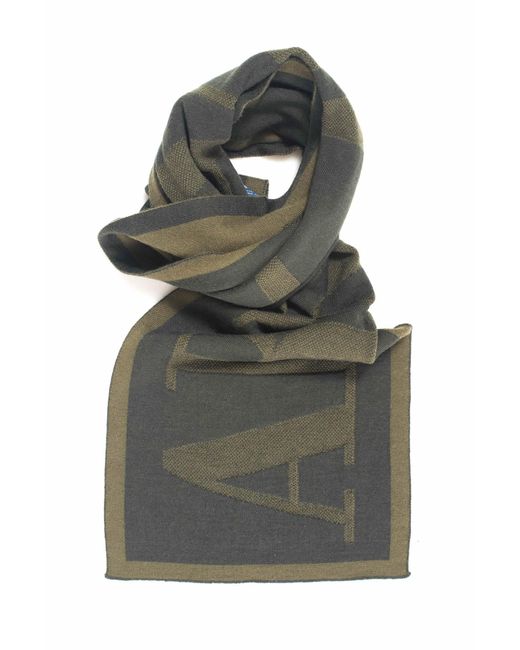 Armani Jeans Wool Scarf in Green for 