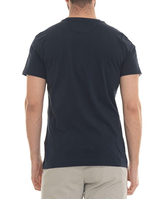 T-shirt girocollo mezza manica Yitro di La Martina in Blue da Uomo