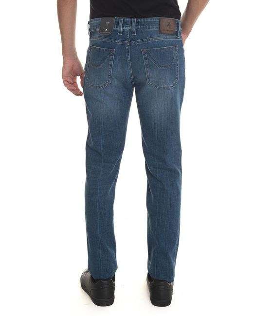 Jeans 5 tasche di Jeckerson in Blue da Uomo