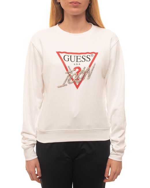 guess white sweatshirt