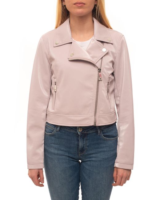 next pink leather jacket