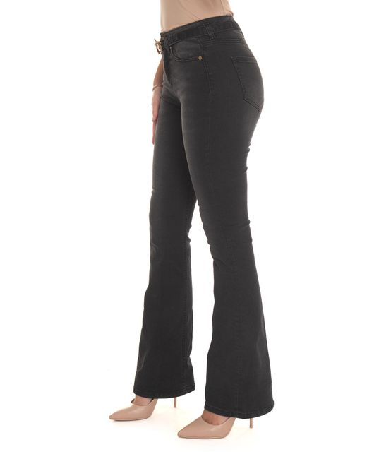 Jeans 5 tasche Flora di Pinko in Black
