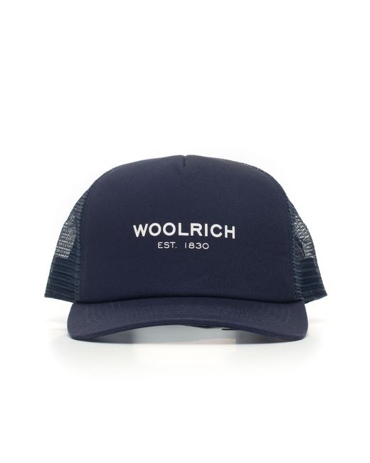 Woolrich Peaked Hat Blue Cotton for Men - Lyst