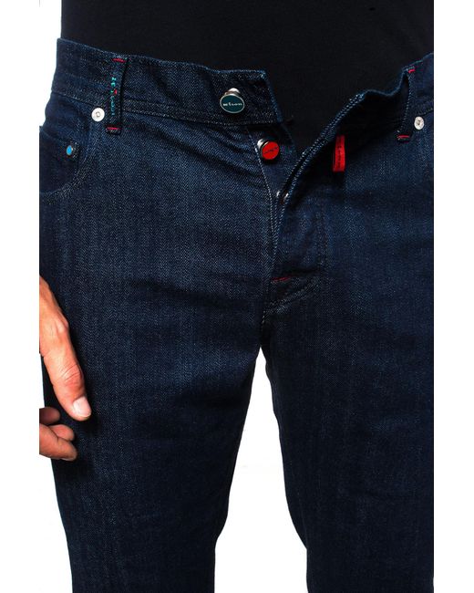 Pocket Denim Jeans Dark Denim Cotton 