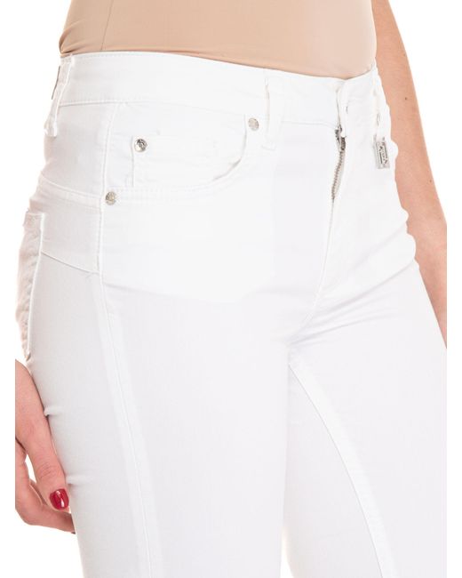Jeans 5 tasche MAGNETIC di Liu Jo in White