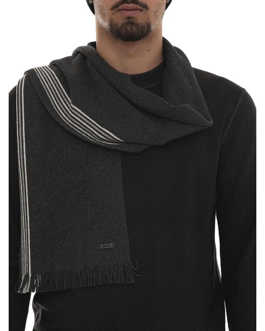 Set Sciarpa e Cappello di Boss in Black da Uomo