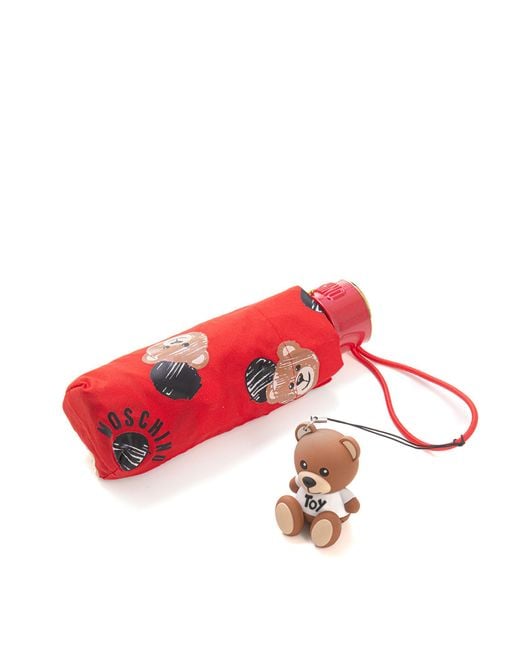 Ombrello SUPERMINIU di Moschino in Red