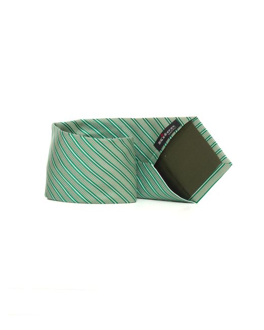 Cravatta in seta di Kiton in Green da Uomo