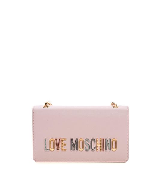 Borsa media di Love Moschino in Pink