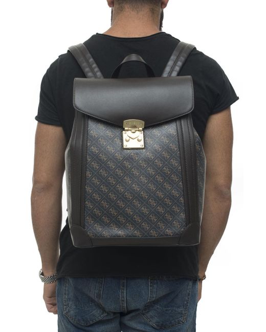 Guess Synthetic Rucksack Brown Polyester for Men | Lyst