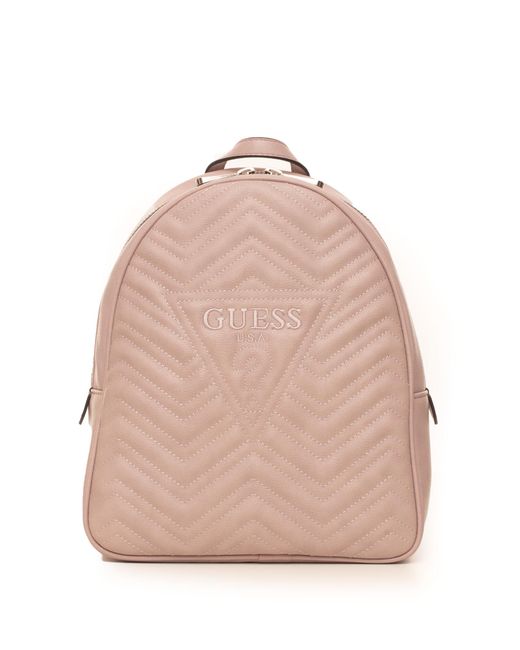 Guess Zana Rucksack Pink Polyurethane | Lyst
