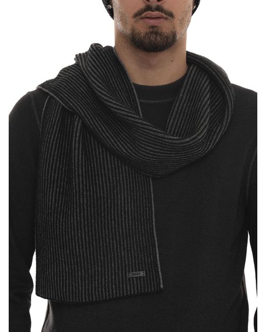 Set Sciarpa e Cappello ERCOLE-SET di Boss in Gray da Uomo