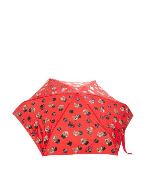 Ombrello SUPERMINIU di Moschino in Red