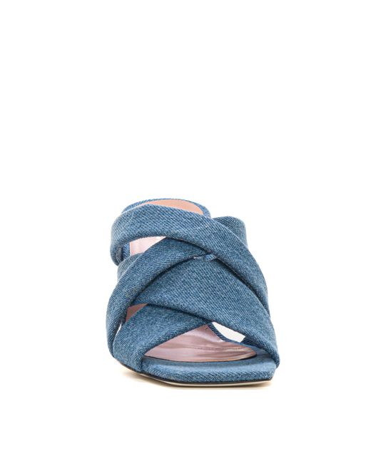 Sandalo P-denim di Pollini in Blue